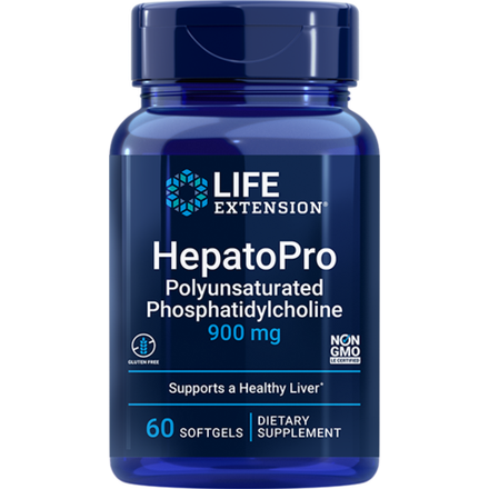 HepatoPro Polyunsaturated Phosphatidylcholine 900 mg 60 softgels Life Extension