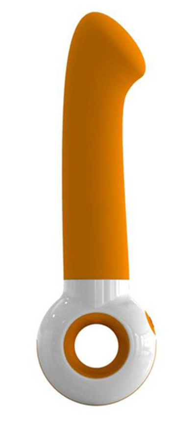 Оранжево-белый вибратор O-zone