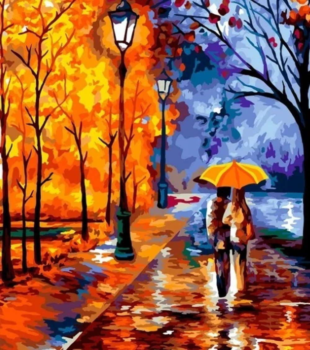 Картина рисование по номерам 40*50см «Тёплая встреча»