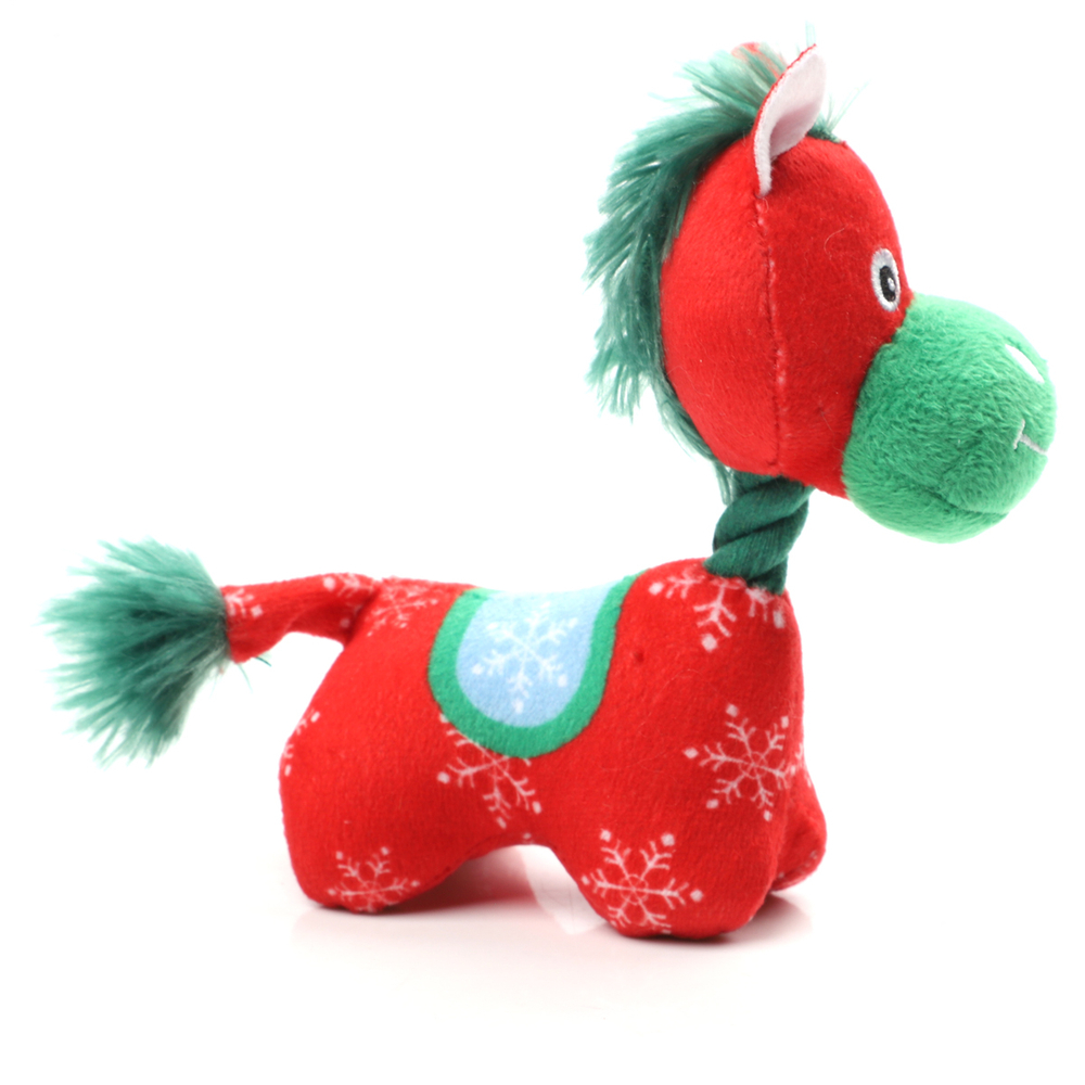 Triol NEW YEAR Игрушка мягкая для собак "Пони", 130мм, Triol