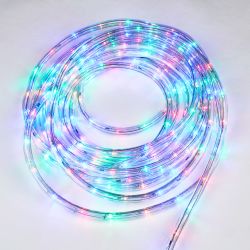 ULD-D50 15M-С08 IP44 MULTI Гирлянда светодиодная Дюралайт. 15м. Коннектор в-к. Разноцветный свет. Провод черный. TM Uniel