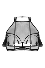 Эротический бралетт Karen с открытой грудью (Размер: 50-52) (Цвет: белый)