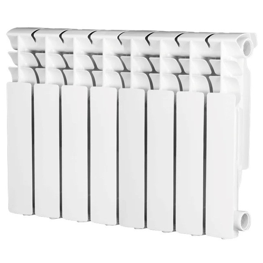 Радиатор алюминиевый Evolution EvA 350 боковое подключение белый 8 секций