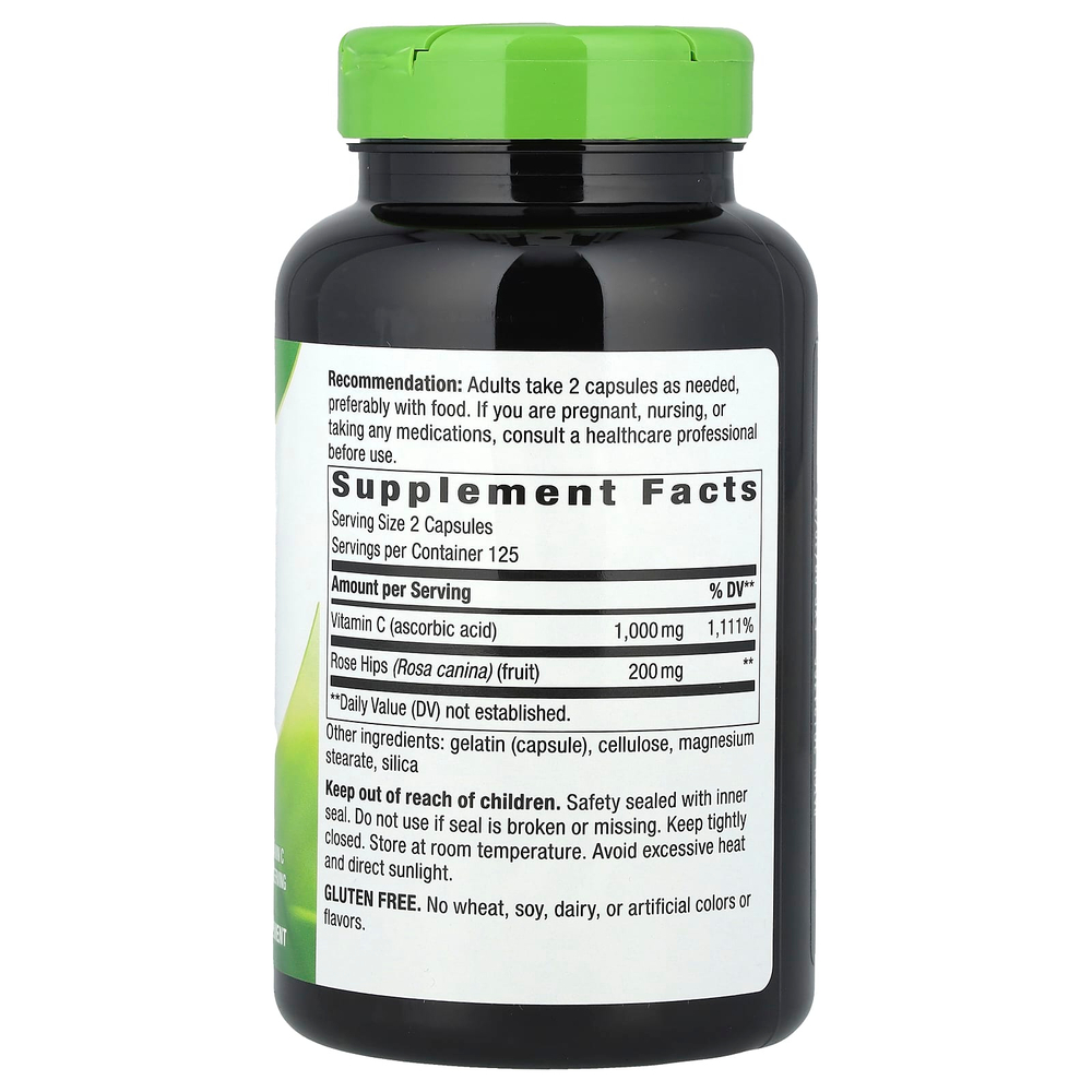Nature's Way, Витамин C с шиповником, 250 капсул