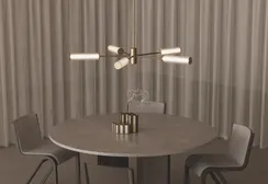 Люстра Ison 5L 110 см, состаренное золото
