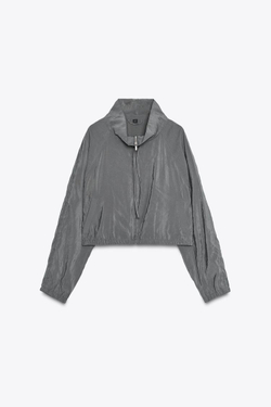 ZARA КУРТКА, СИНИЙ С МЕЛАНЖЕВЫМ ЭФФЕКТОМ