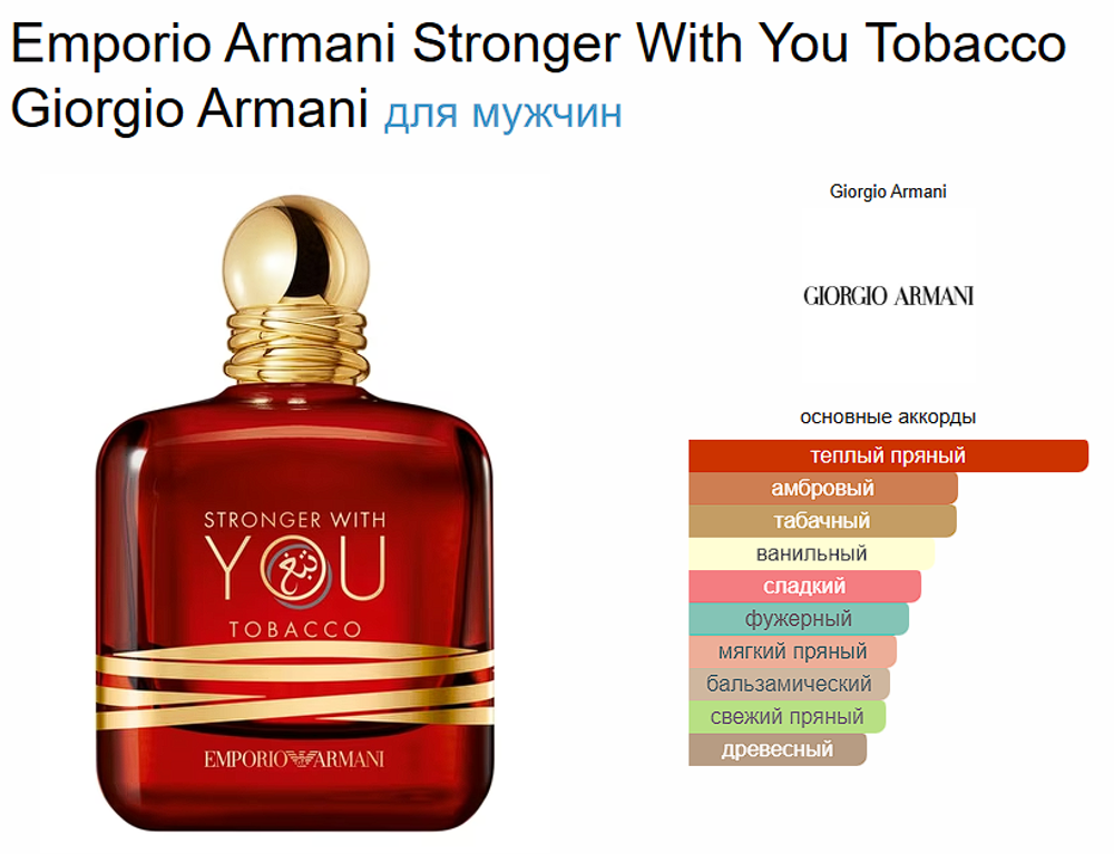 Emporio Armani Stronger With You Parfum Giorgio Armani 100 ml (duty free парфюмерия)
