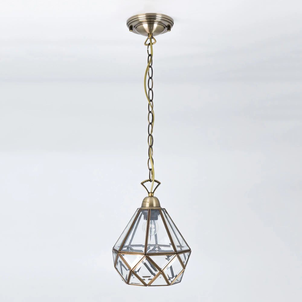 Citilux Витра-1 CL442110 Подвесной светильник витражный Бронза