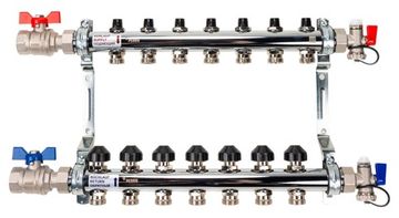 Коллектор Рехау HKV 7 (на семь контуров) для радиаторного отопления (12180713001)
