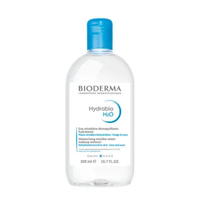 Мицеллярная вода очищающая для обезвоженной кожи лица Bioderma Hydrabio H2O 500 мл