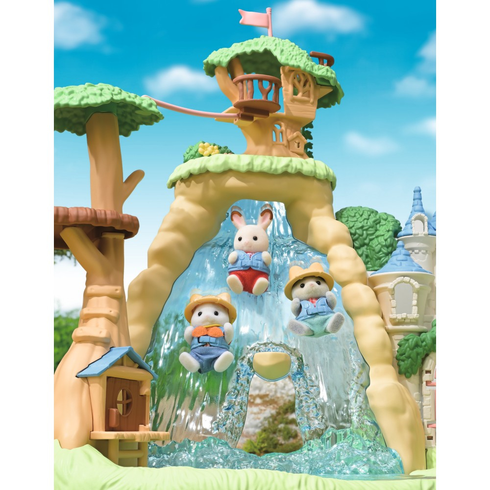 Sylvanian Families - Остров с водопадом Secret Forest + фигурка собачки хаски 5761