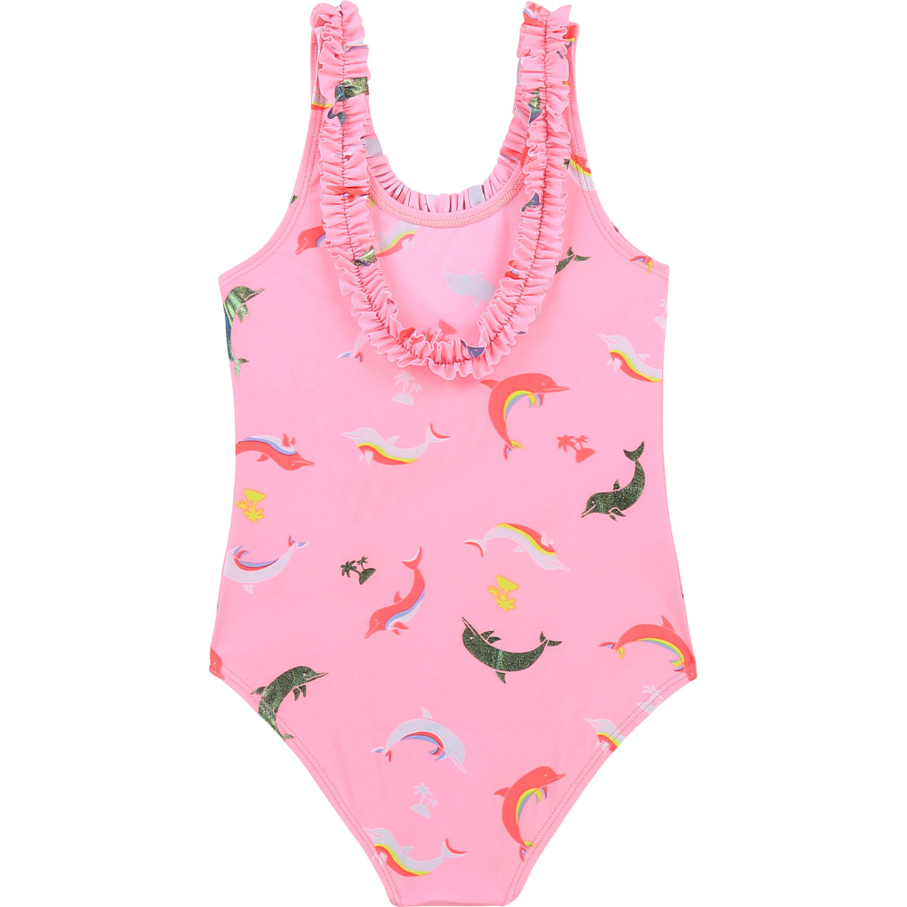 Купальник слитный+сумка BILLIEBLUSH Розовый/Принт: дельфины (Девочка)