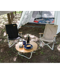 Кресло туристическое Naturehike, складное черное, до 120 кг