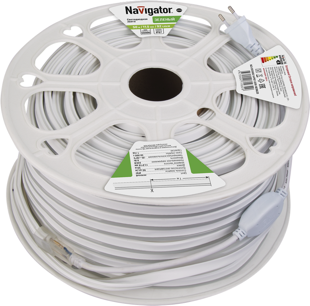 СД Лента Navigator 71 932 NLS-2835G92-9-IP67-220V-NEONLED R20