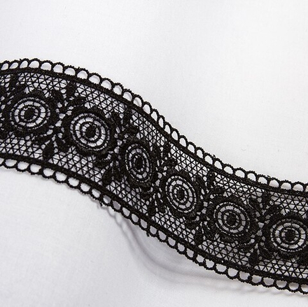 Гипюр "Gamma" , 49 мм, цв.черный