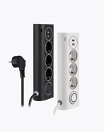 Сетевой фильтр Rombica NEO WC3U Black, 2 x USB, 3 x 220V, чёрный, 1.5м