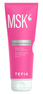 Розовая маска для светлых волос Myblond Tefia Rose Mask for Blonde Hair, 250 мл