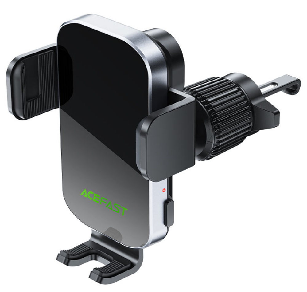 D52 wireless charging car holder with electric clamp for air vent