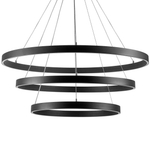 748227 Люстра SATURNO LED 132W 11000LM 70G ЧЕРНЫЙ 3000-6000K