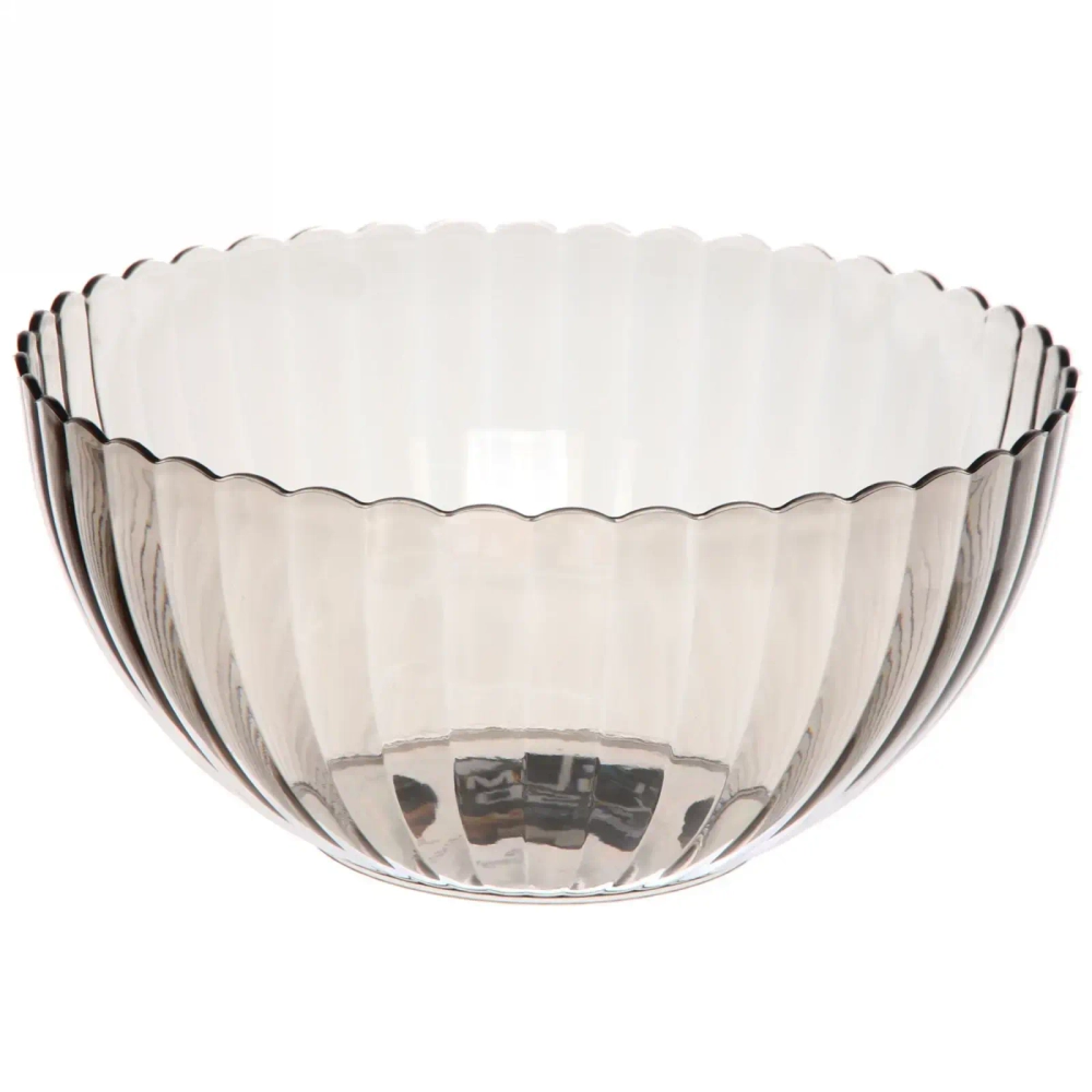 Салатник пластиковый «Мадлен» 19*9см ромашка,кофейный