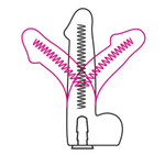 Насадка для страпона F Real Standard с коннектором 19,5 см