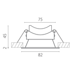 012907 Рамка (светильник) PVC д/LED-модулей 941хх и LED-ламп D50мм PIANO ROUND ЧЕРНЫЙ IP65