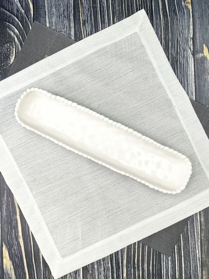 Блюдо сервировочное овальное 36х8,5х3,5 см. Бусины