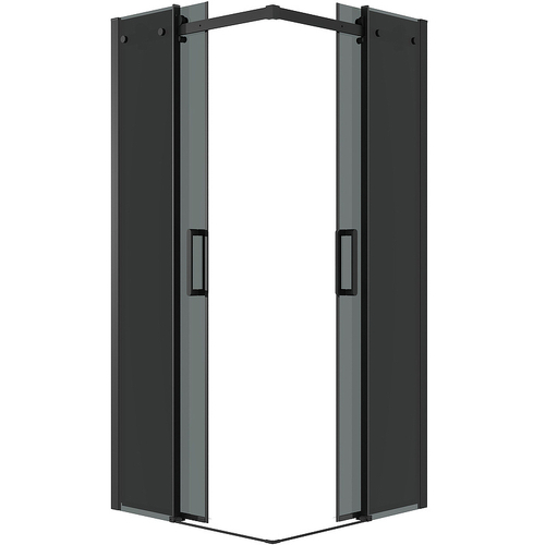 Душевой уголок Grossman Classic 90х90 300.K33.04.9090.21.10 профиль Черный матовый стекло тонированное
