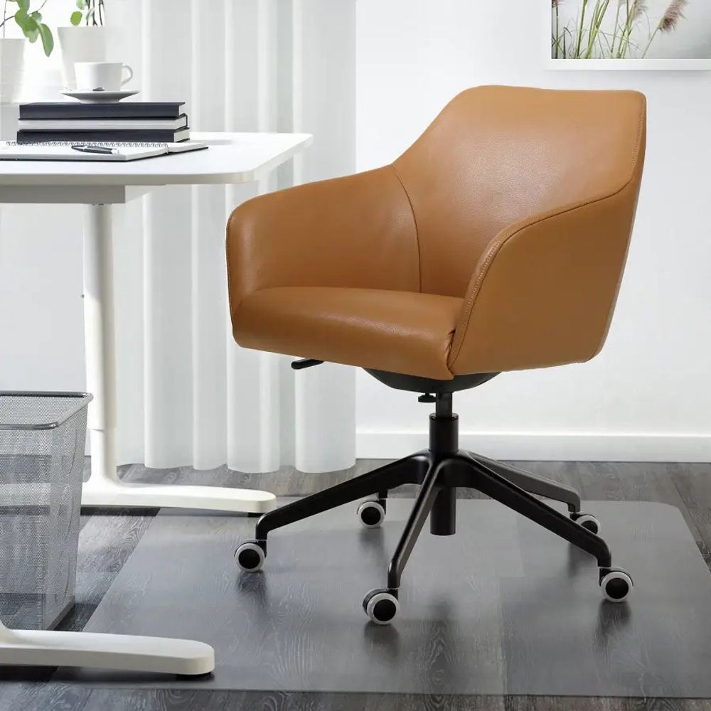 Стул для конференций - IKEA TOSSBERG/LÅNGFJÄLL/LANGFJALL/ТОССБЕРГ/ЛОНГФЬЕЛЛЬ ИКЕА, 67х57х67 см, коричневый