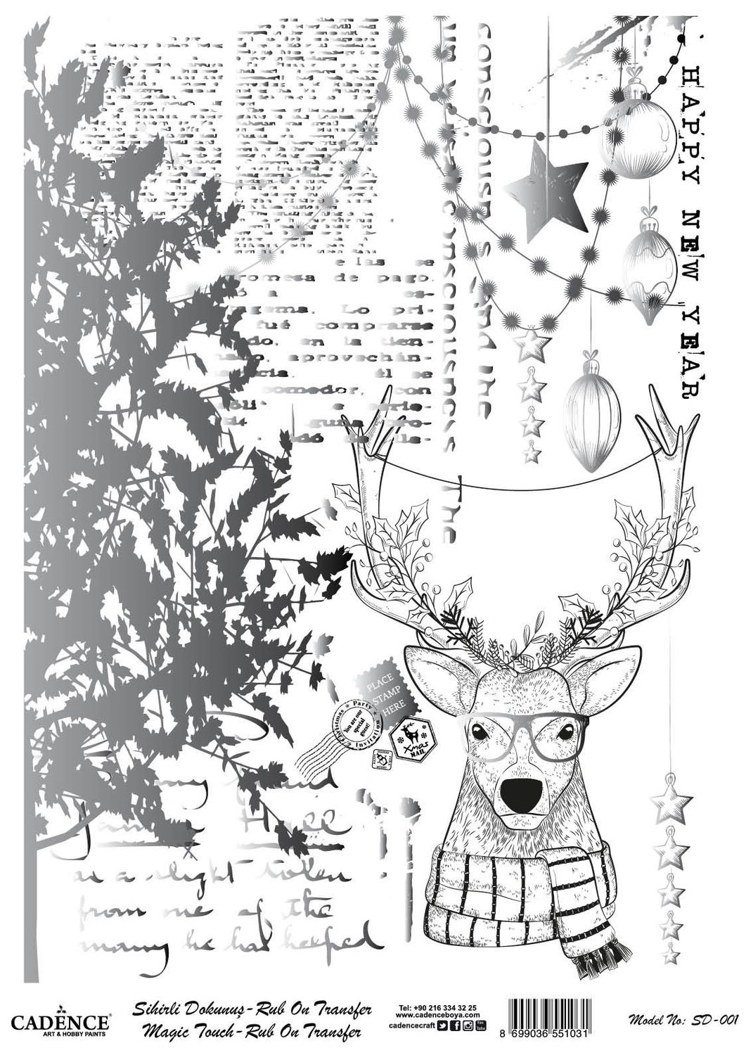 Натирка Cadence серебро SD001 30*42см