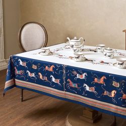 СКАТЕРТЬ "PASSAGE" 140Х300СМ ,БЕЛЫЙ,100% ХЛОПОК С ПРОПИТКОЙ,ТВИЛ