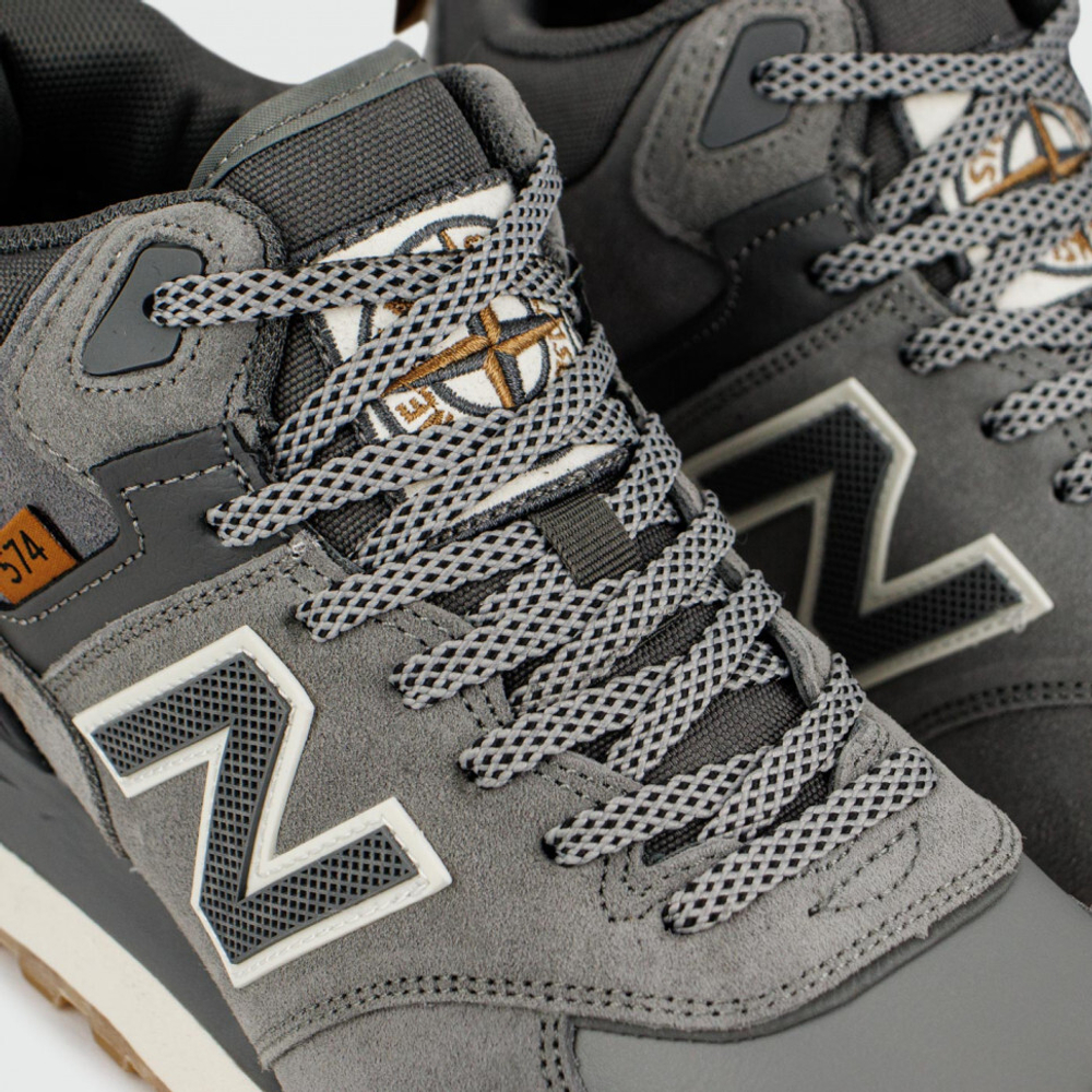 кроссовки New Balance 574 Mid Grey / White Wmns Winter