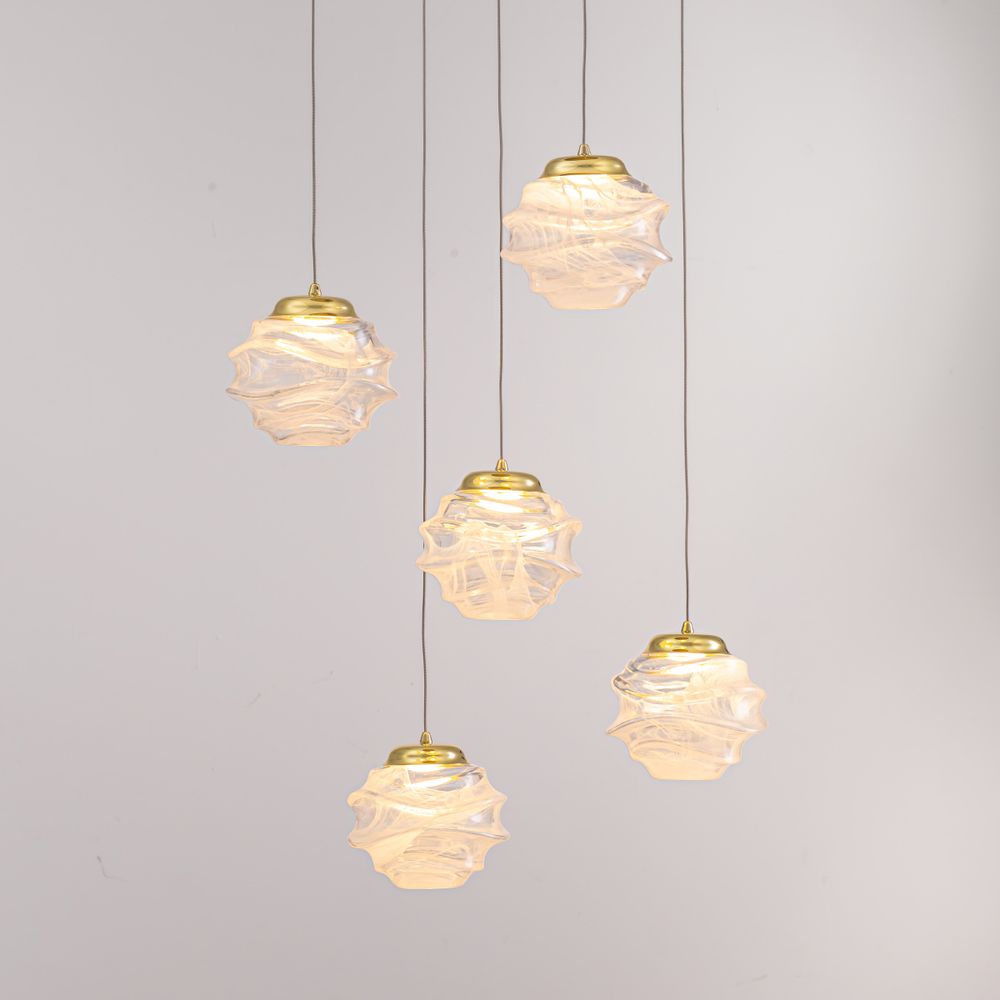 Подвесной светильник MD25030003-5A gold/clear