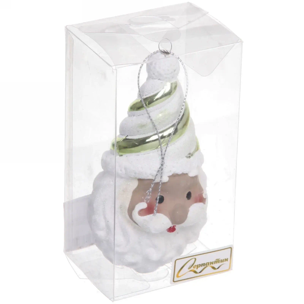 Ёлочная игрушка «Сказочный Дед Мороз» 7*5,5*12 см, зелёный