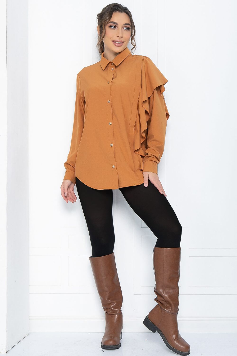 Блуза Дуэт (горчица) Б12030 LT Collection