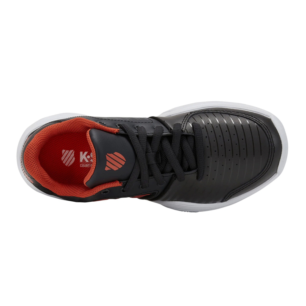 Детские теннисные кроссовки K-Swiss Court Express Carpet Shoe Kids - Black, Orange