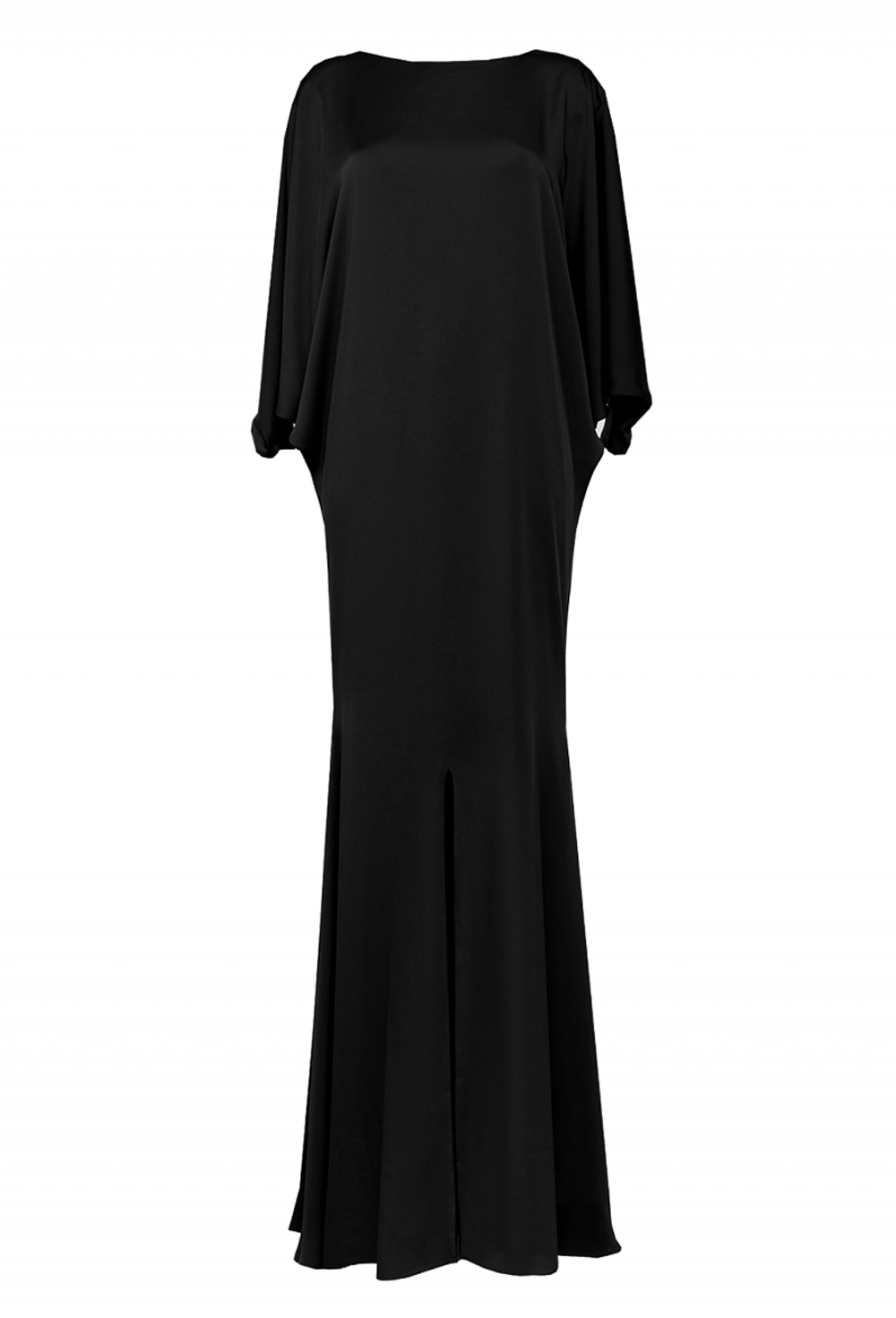 Вечернее платье чёрное с юбкой рыбка 30-19FW