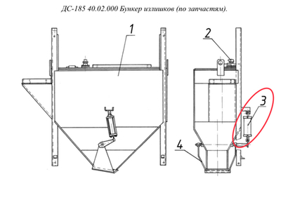 КДМ201 50.04.120 Установка пневмоцилиндра