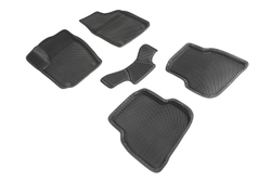 Коврики EVA 3D ромб для Volkswagen Polo Sedan V 2010-2019 Seintex.95227