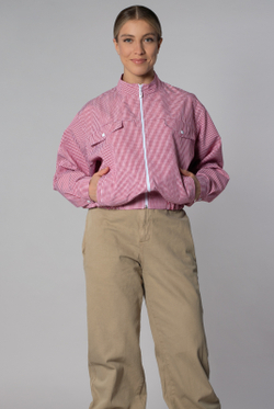 Жакет женский 4282АП, красный #381Кр044282АП