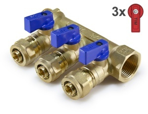 Кол. с кранами (TIM) 1"-20   3вых сн 1/6