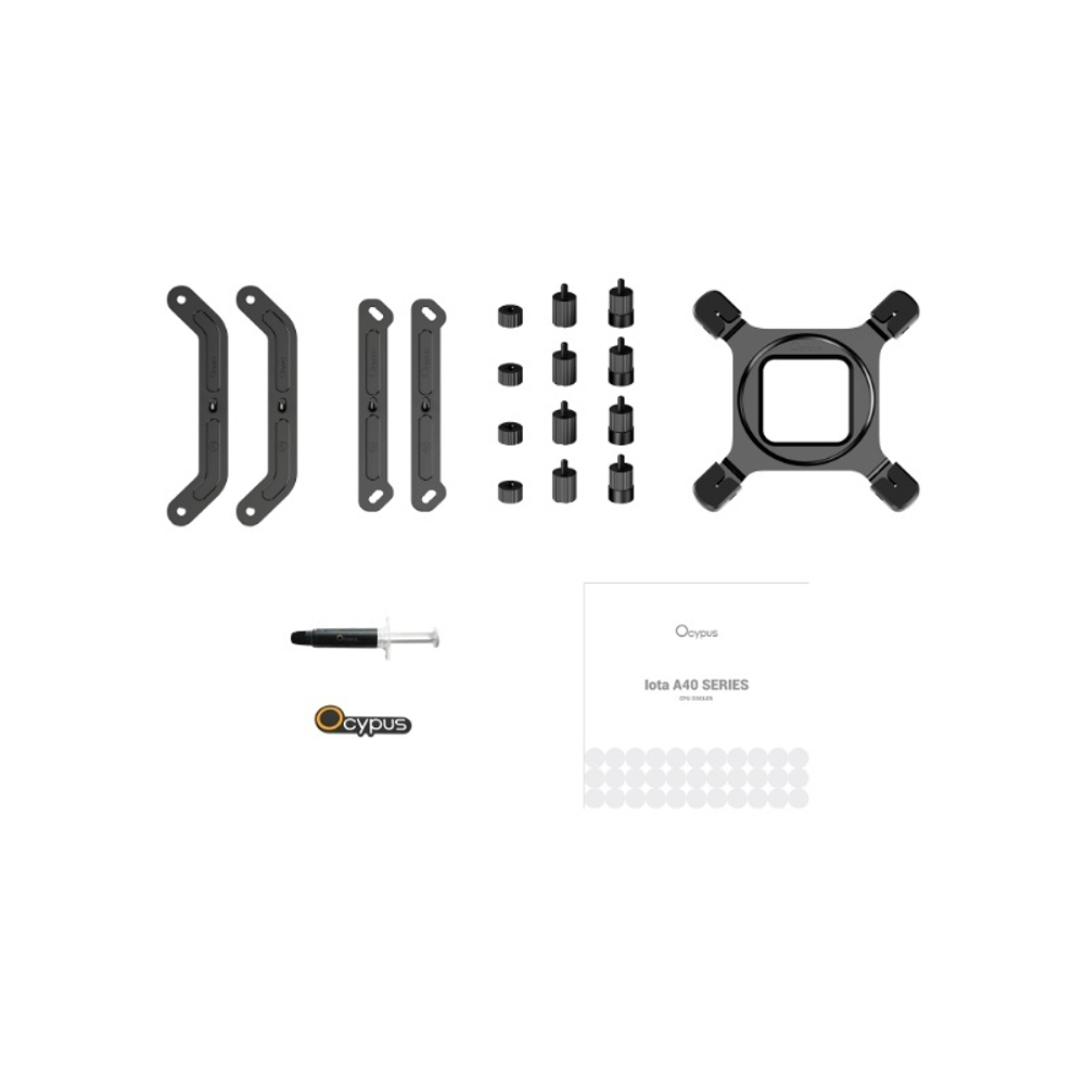 Кулер для процессора Ocypus Iota A40 BK, 120mm FAN, Display Panel, 4 PIPES, 4-PIN PWM, 500-2000 RPM, 29DBA