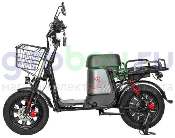 Электроскутер GT U3 1000W (60V/30Ah) железофосфат - Серый фото №4