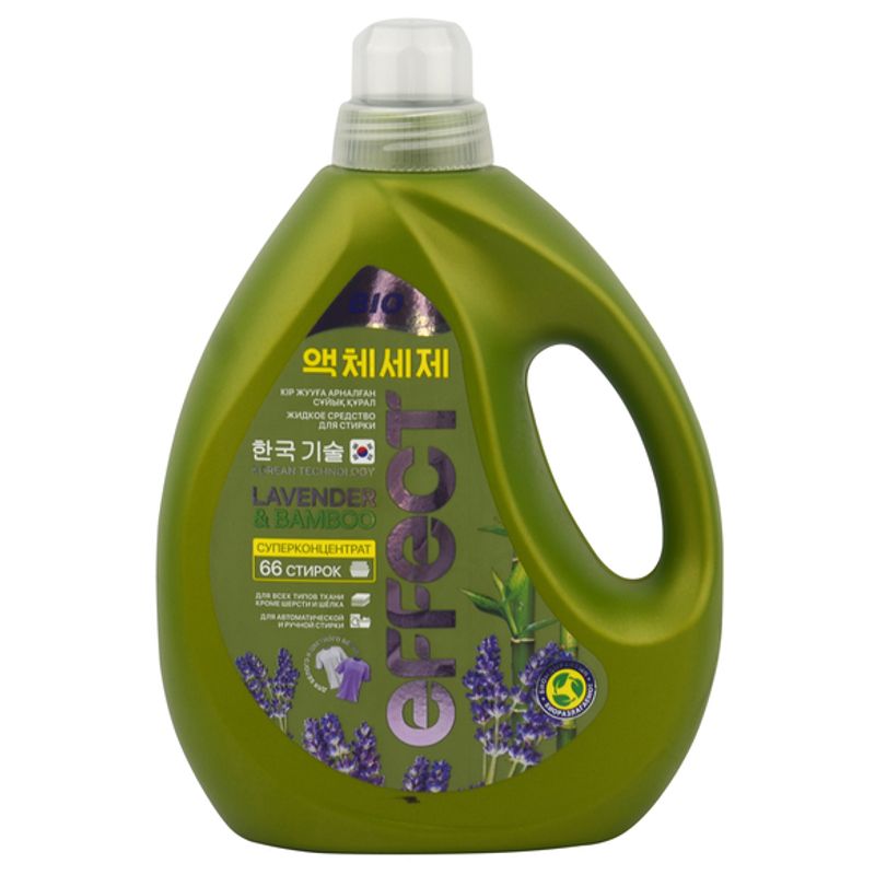 Гель EFFECT для стирки Суперконцентрат Lavander Bamboo 2 000 мл/бут 4 бут/кор