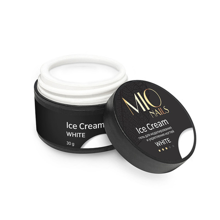 Гель MIO NAILS  "ICE CREAM GEL" - WHITE, 30 гр