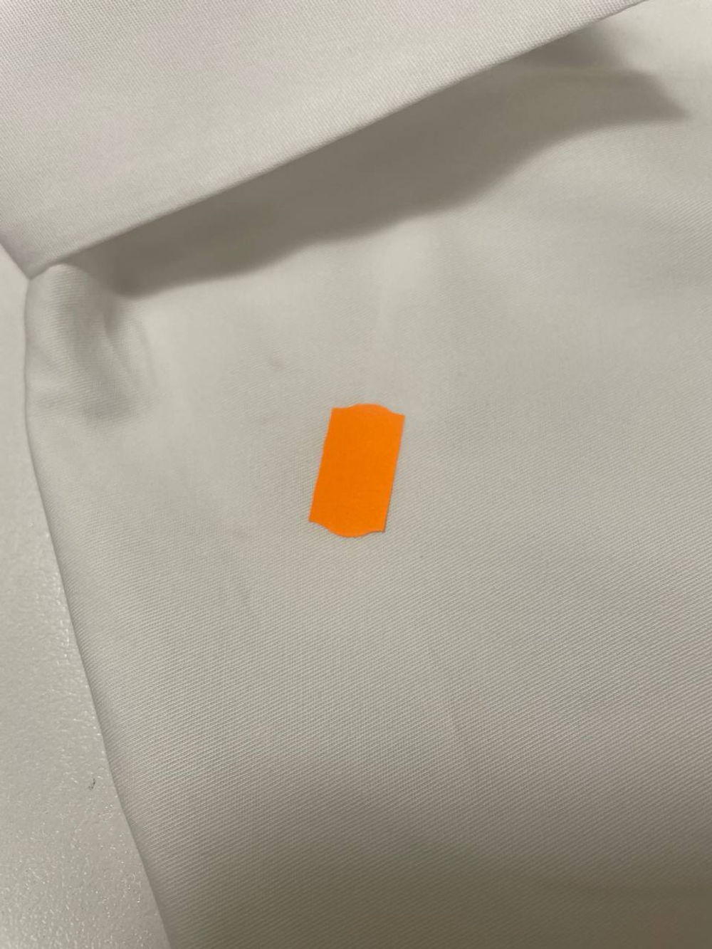 Пятно. Рубашка Blanc из хлопка 100%. Цвет белый. №39