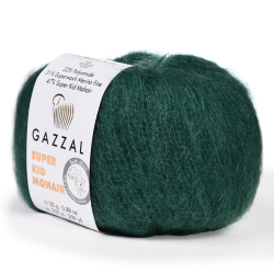 Пряжа Super Kid Mohair, 25г,237м, 47%супер кид мохер,31%мериносовая шерсть, 22% па (цена за 1шт)