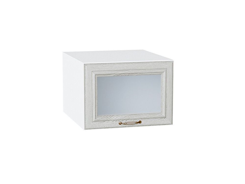 Шкаф верхний горизонтальный остекленный глубокий Шале