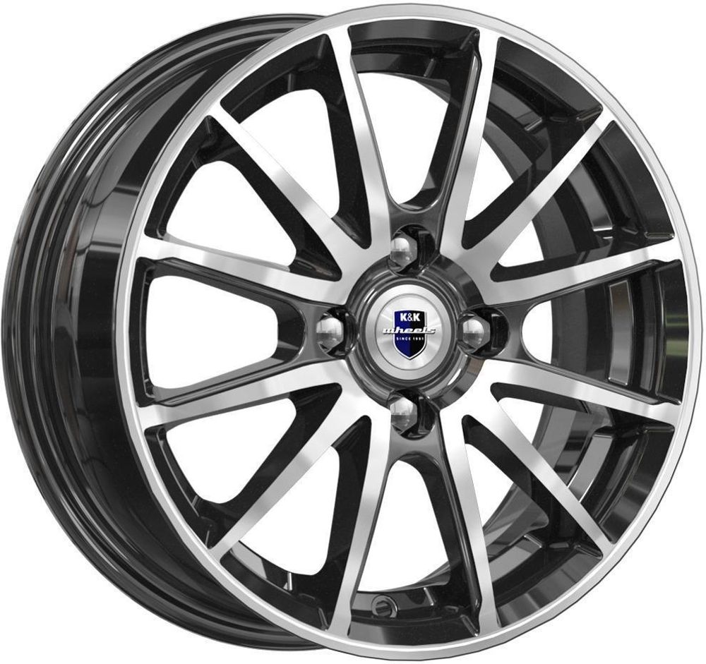 K&amp;K Квант 5.5x14 4x100 ET 38 Dia 60.1 (алмаз черный)