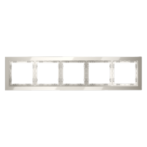 Рамка стеклянная VOLTUM S70 на 5 постов, (кашемир, стекло)